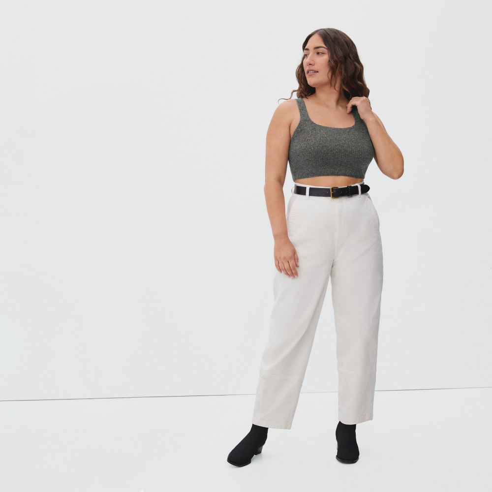 The Cozy-Stretch Tank | Heathered Charcoal - Image 3