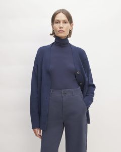 The Organic Cotton Cardigan | Navy