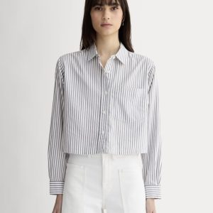 The Way-Short Shirt in Silky Cotton | Periscope / Bone