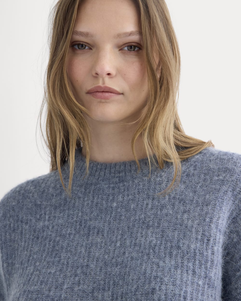 The Cocoon Crew in Alpaca | Heather Sage Blue - Image 4