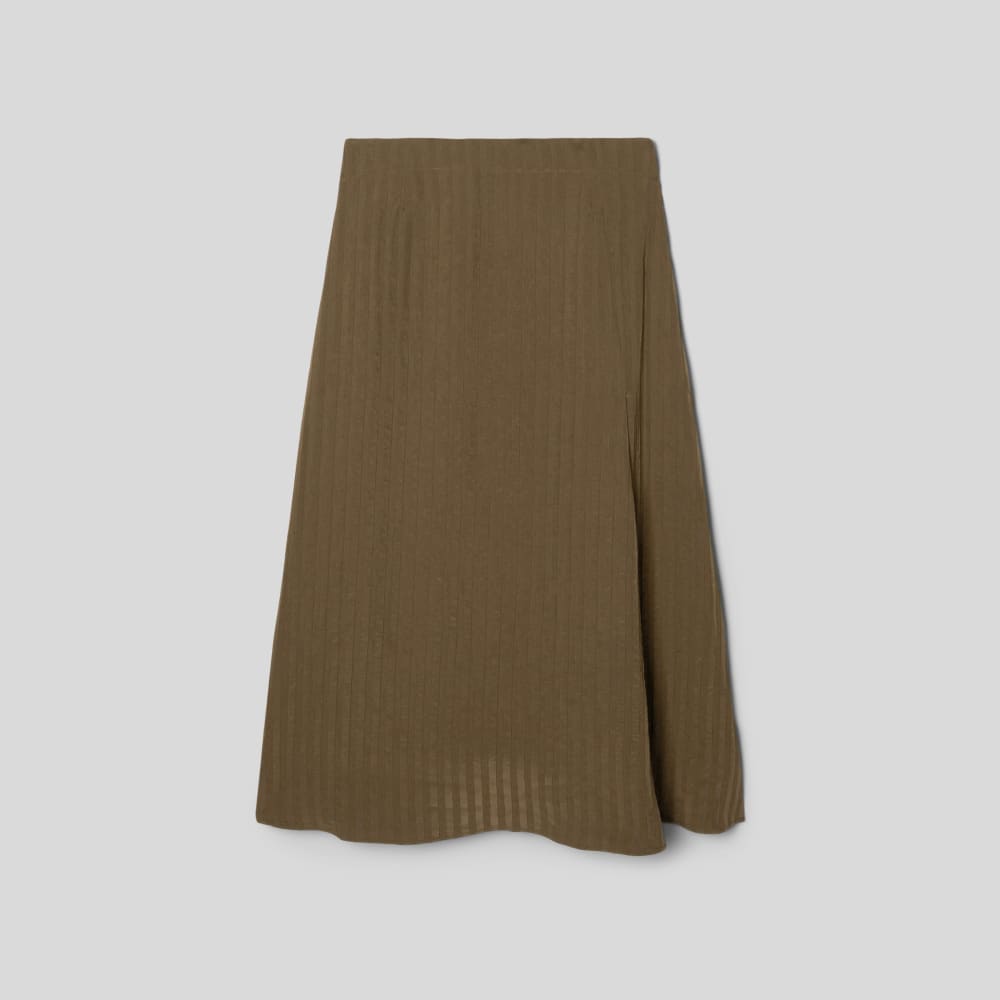 The City Stripe Midi Skirt | Beech - Image 2