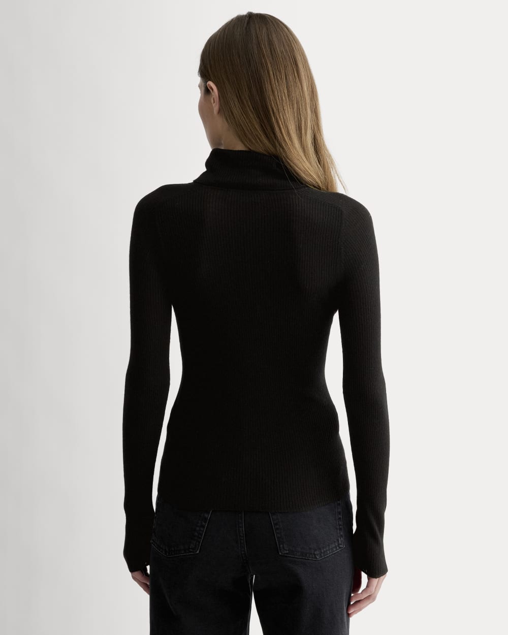 The Turtleneck in Ultrasoft Merino | Black - Image 5