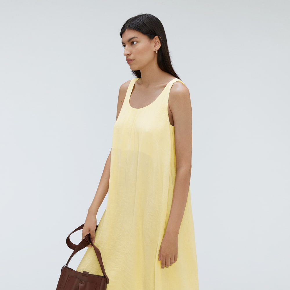 The Naia? Ripple Tank Dress | Pastel Yellow - Image 6
