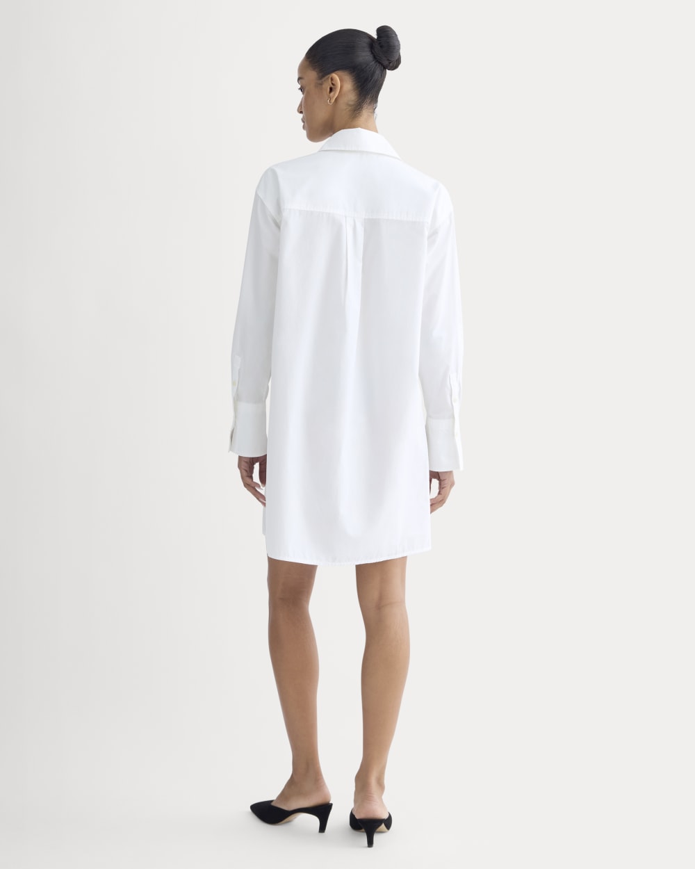 The Mini Shirtdress in Ultrasoft Cotton | White - Image 4