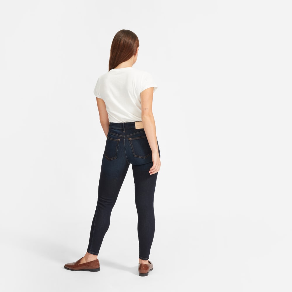 The Curvy Authentic Stretch High-Rise Skinny Jean | Dark Blue Wash | 28.5 Inseam - Image 13