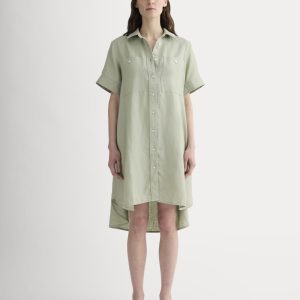 The Daytripper Dress in Linen | Seagrass