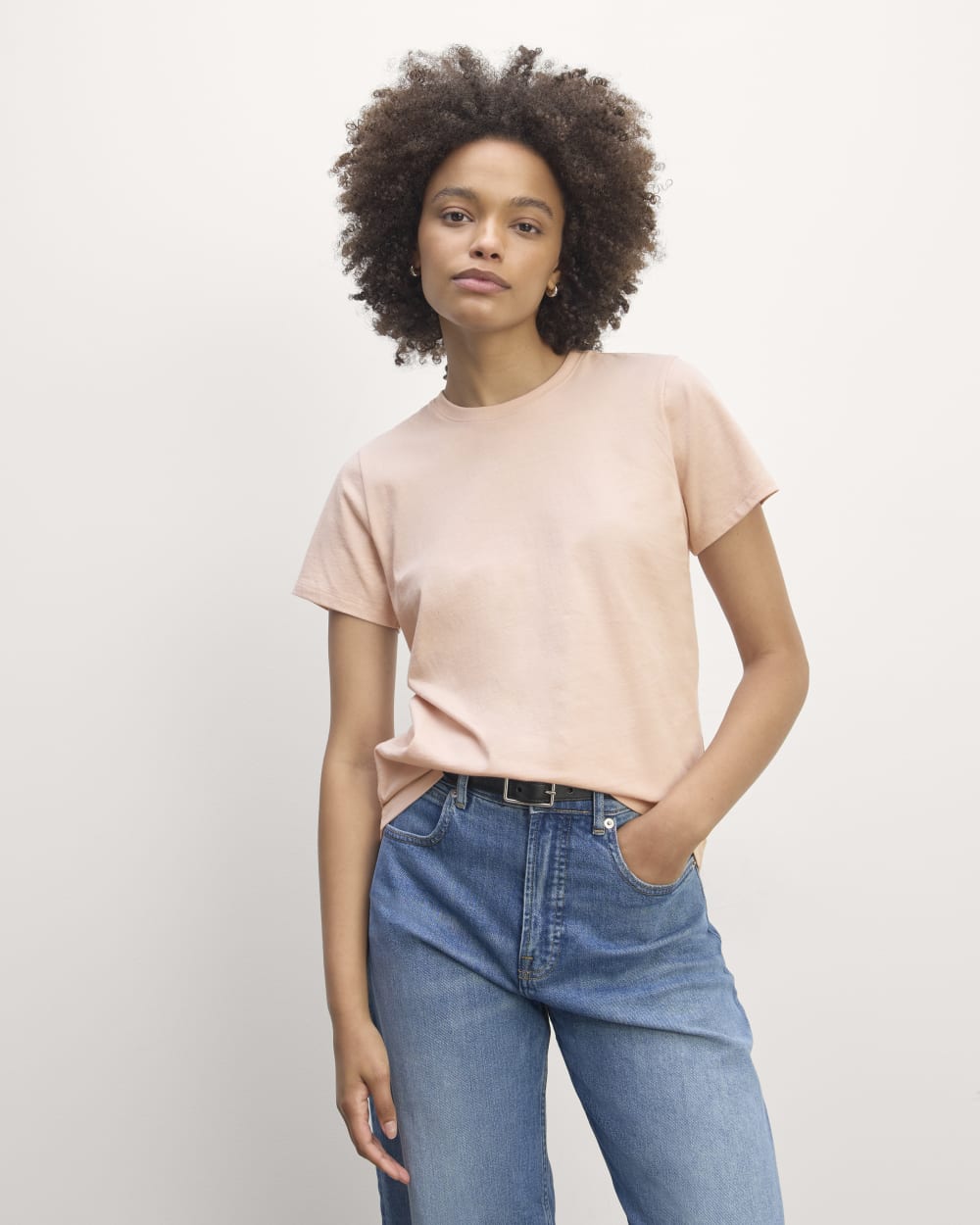 The Slim Crew in Essential Cotton | Rose Smoke