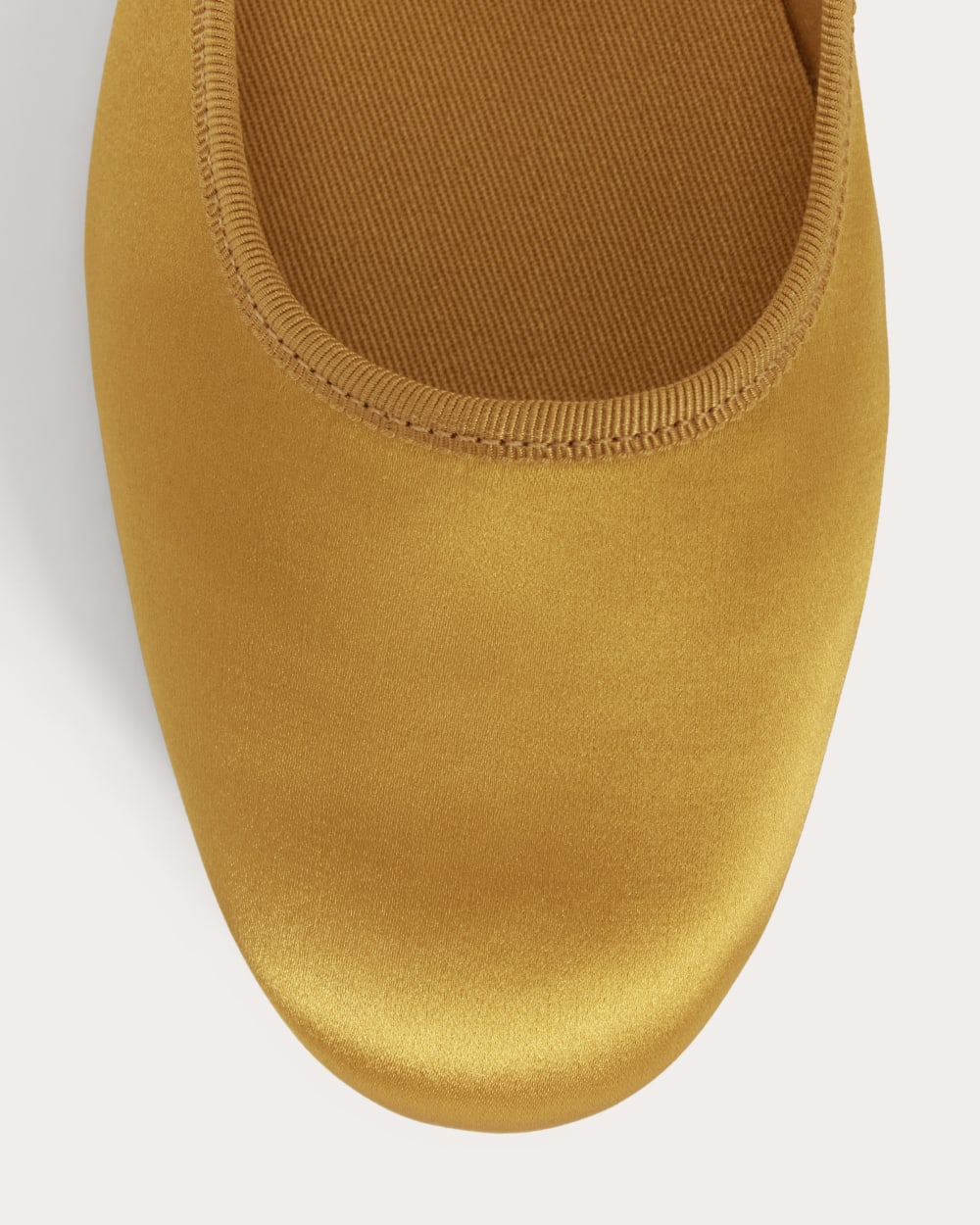 The Day Buckle Mary Jane | Golden Yellow Satin - Image 4