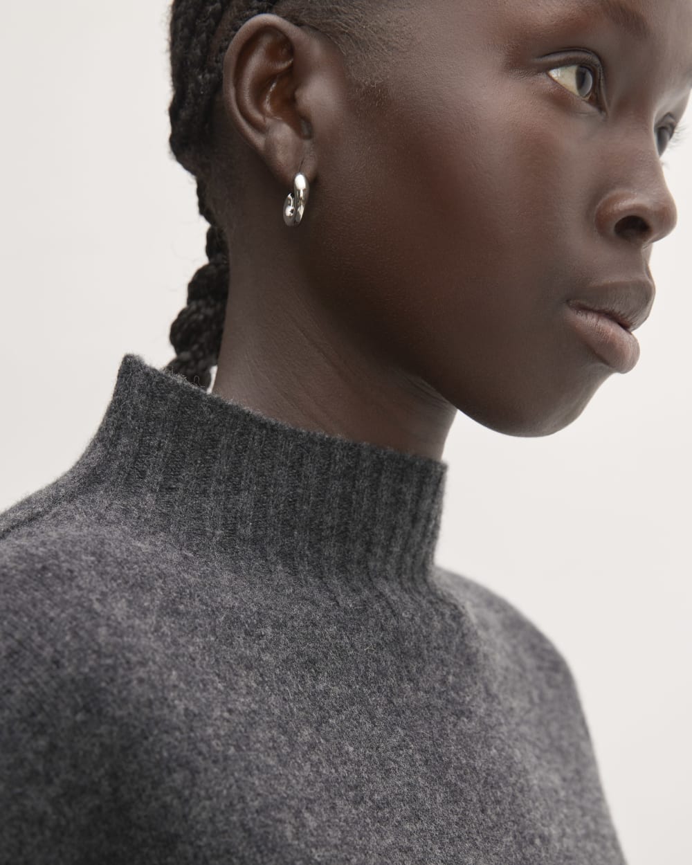 The Good Merino Wool Mockneck Sweater | Graphite - Image 4