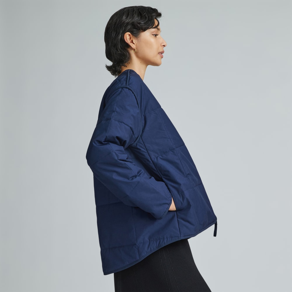 The Quilted Cotton Liner | Navy - Image 4