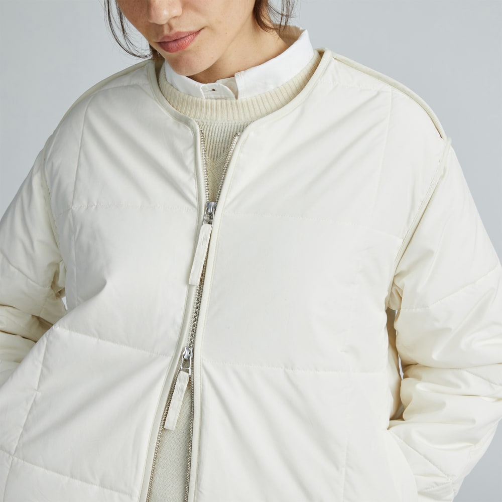 The Quilted Cotton Liner | Bone - Image 4