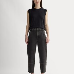 The Utility Barrel Pant | Washed Black | Regular