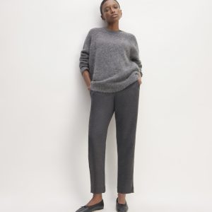 The Wool Flannel Pull-On Pant | Heather Charcoal