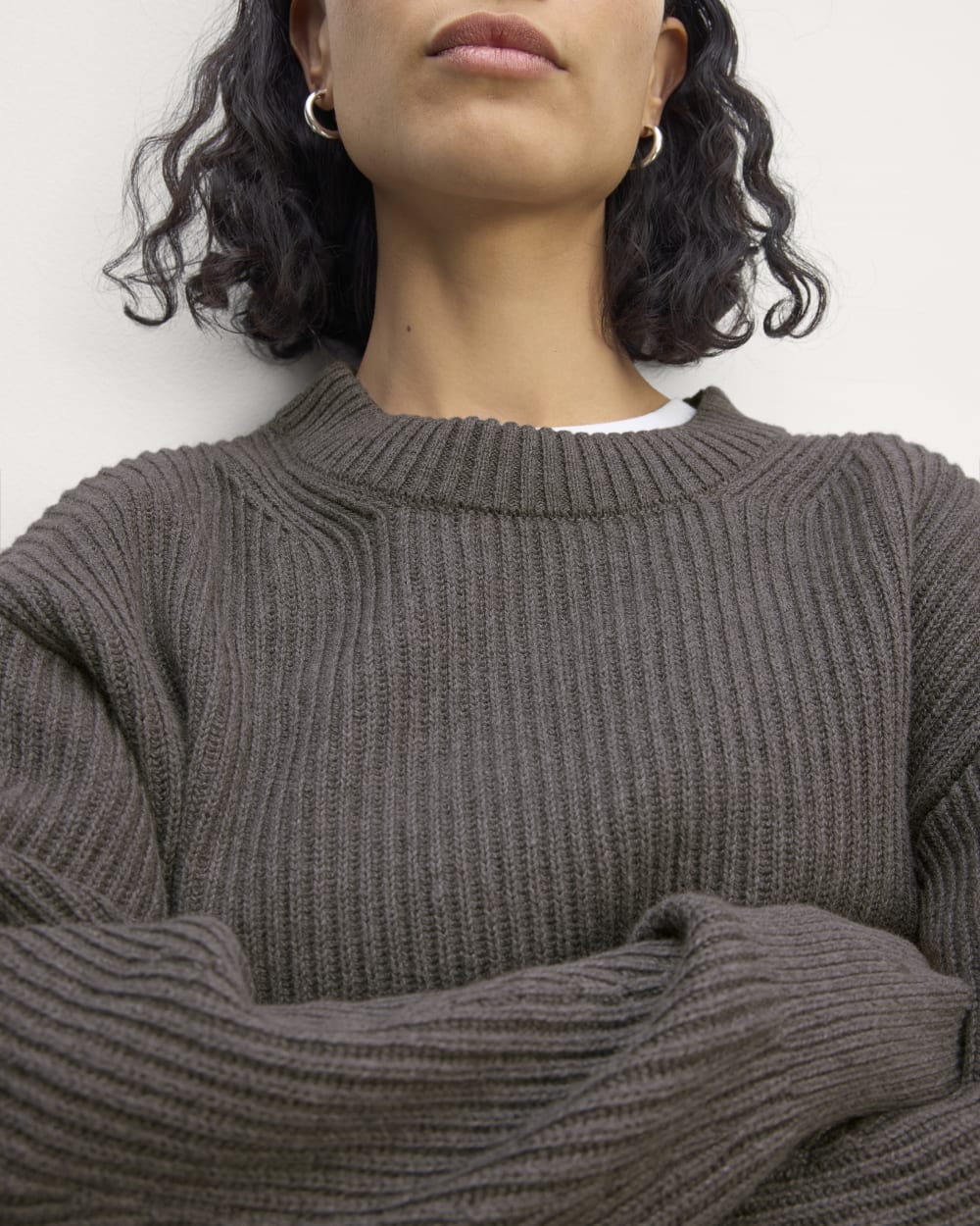 The Cocoon Crew in Everyday Cotton | Heathered Charcoal - Image 4