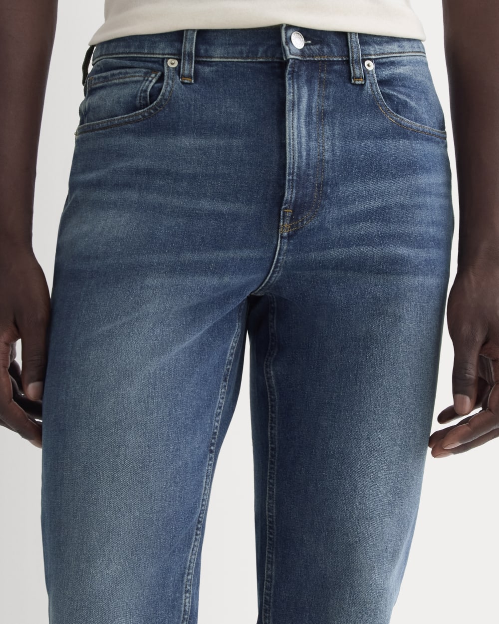 The Relaxed 4-Way Stretch Organic Jean | Uniform | Dark Indigo Fade - Image 4