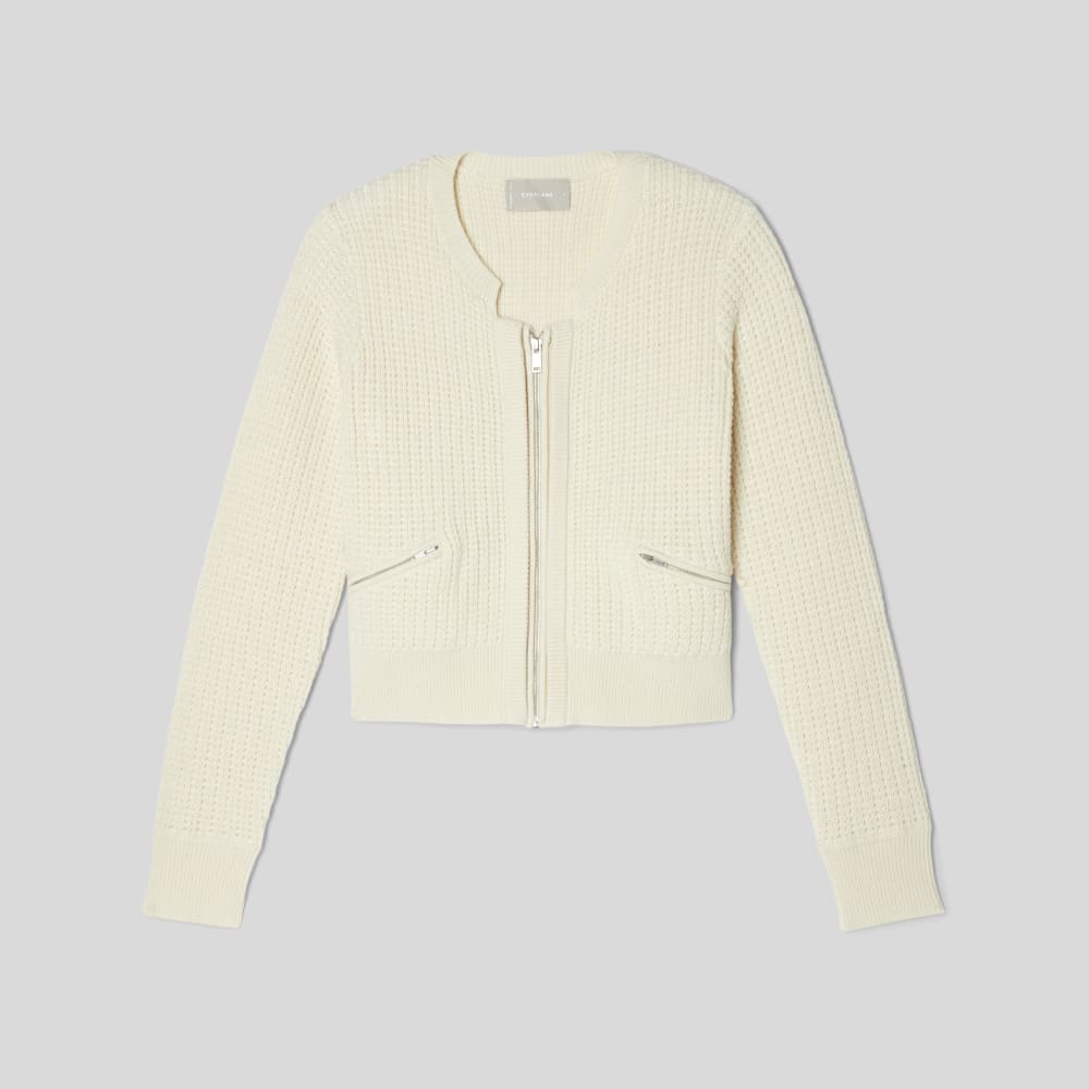 The Cropped Cotton-Merino Bomber | Canvas - Image 2