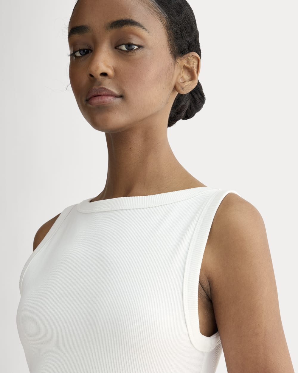 The Selfie Tank Dress | White - Image 3