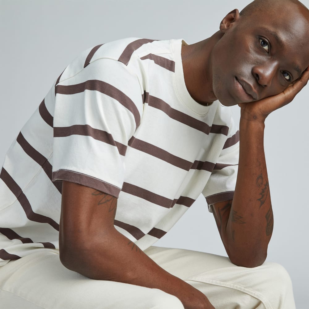 The Premium-Weight Relaxed Crew | Uniform | Chocolate Brown / Canvas Tan - Image 4