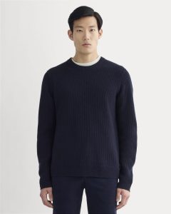 The Fisherman Crew in Wool Cashmere |  Navy