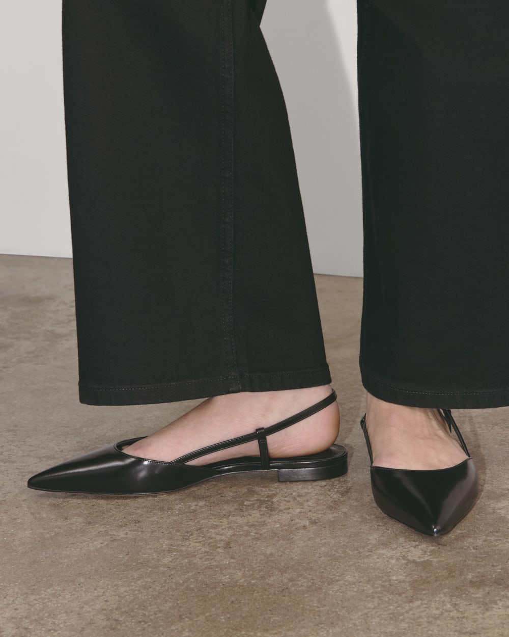 The Studio Slingback Flat | Black - Image 4