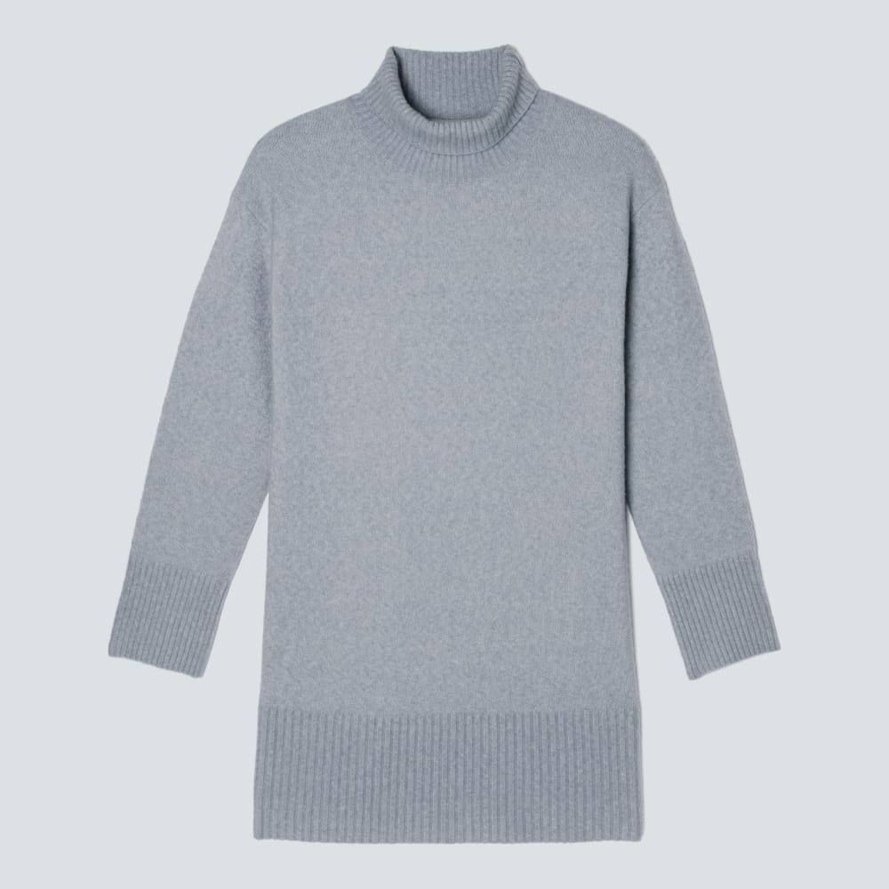 The Cozy Stretch Turtleneck Dress | Smoke - Image 2