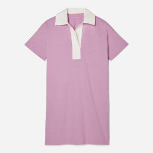The Organic Cotton Polo Dress | Lilac
