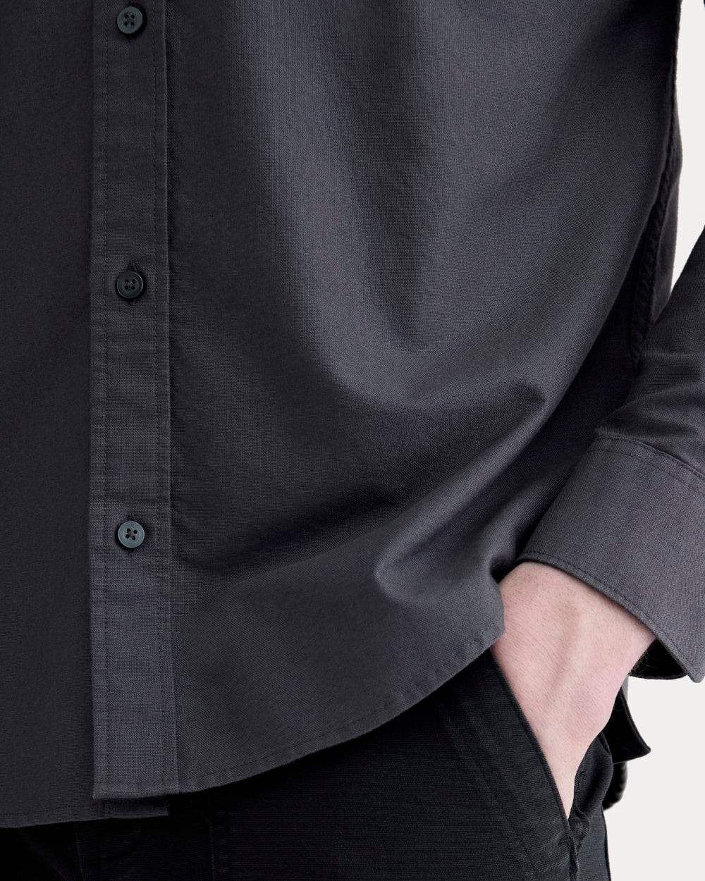 The Slim Oxford Shirt | Slate Grey | Standard - Image 4