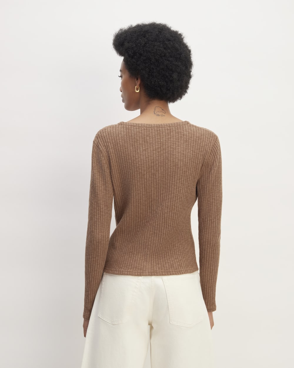 The Cozy Rib Cardigan | Carob Brown - Image 6