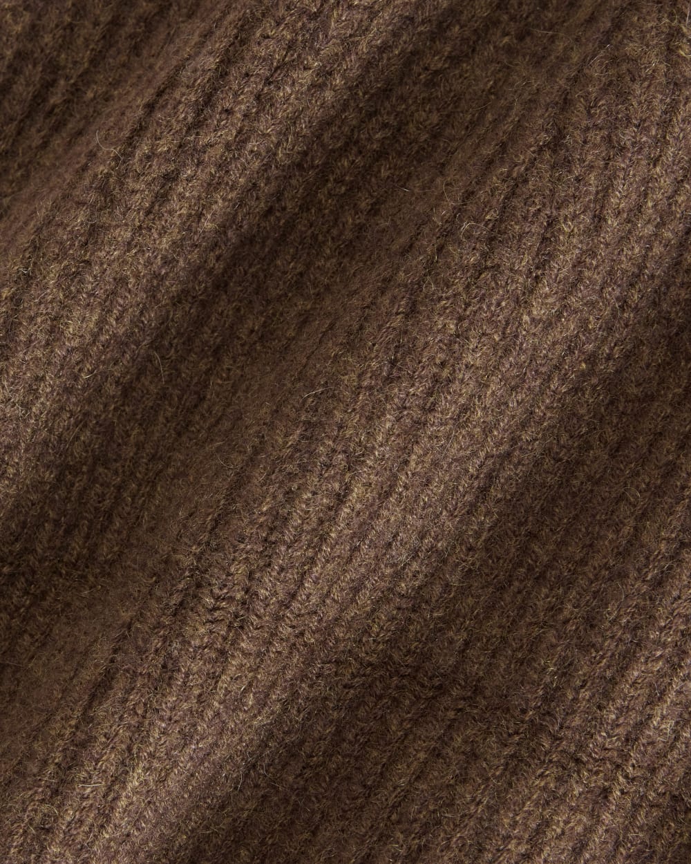 The Cashmere Fine Rib Beanie | Heather Cocoa - Image 6