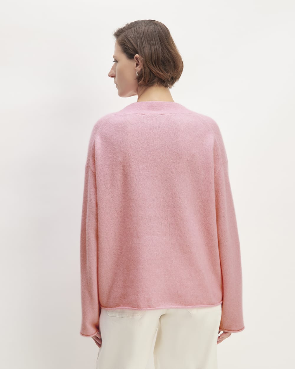 The Cozy-Stretch V-Neck Sweater | Pink Peony - Image 6