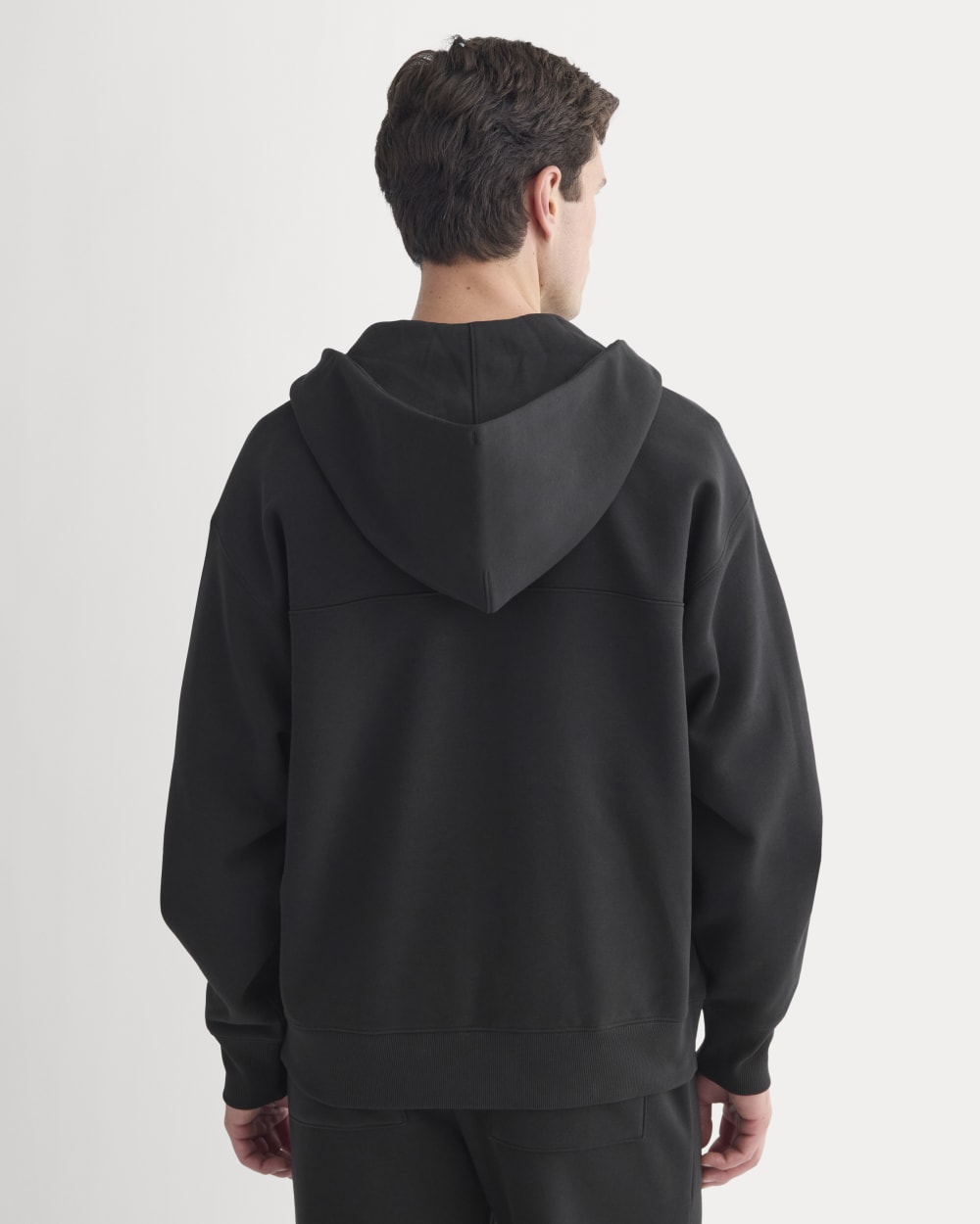 Luxe Fleece Full-Zip Hoodie | Black - Image 5