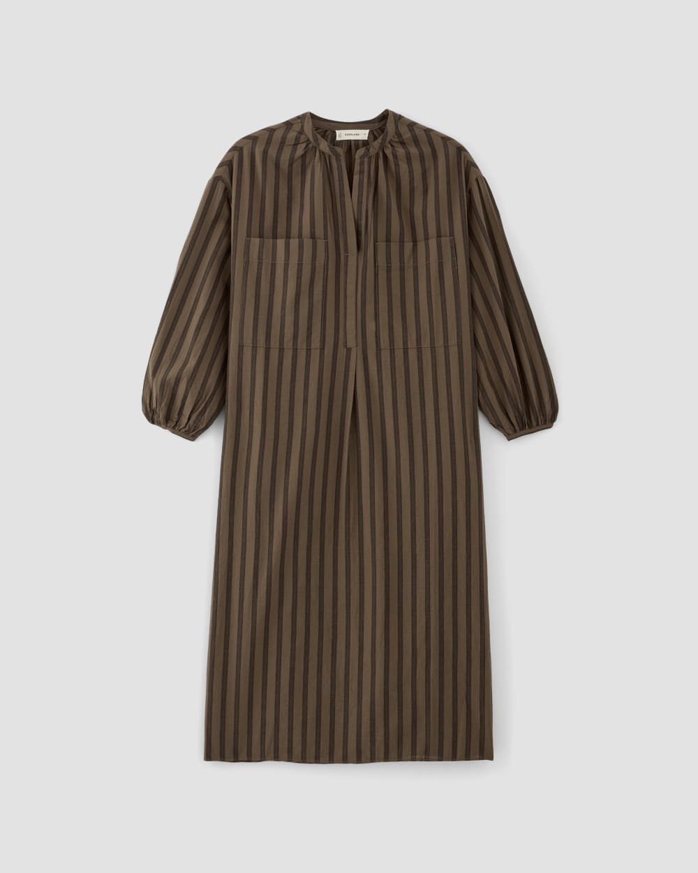 The Gauze Caftan Dress | Cocoa / Black - Image 2