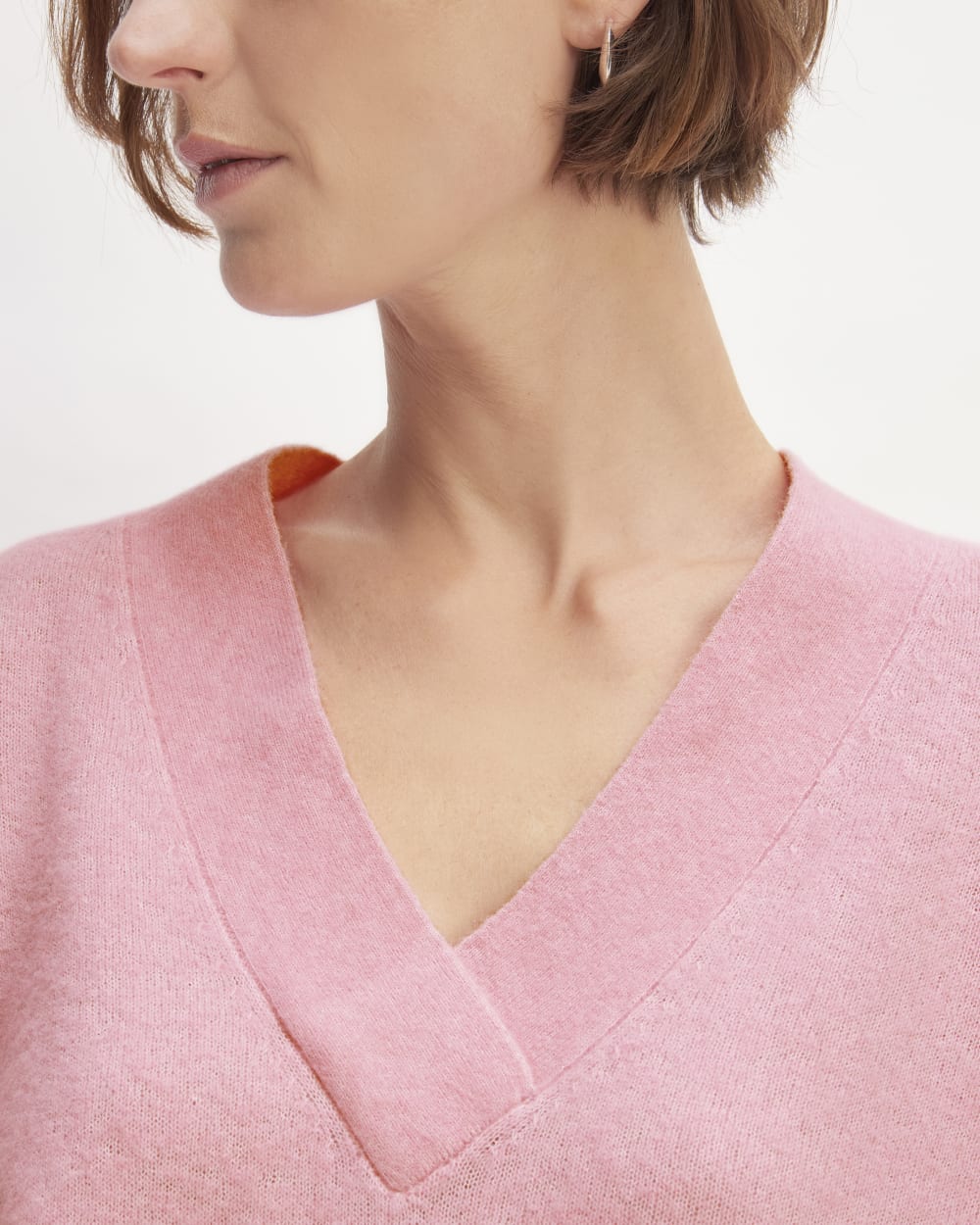 The Cozy-Stretch V-Neck Sweater | Pink Peony - Image 4