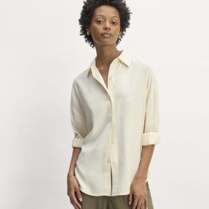 The Oversized Shirt in Butterlite | Bone