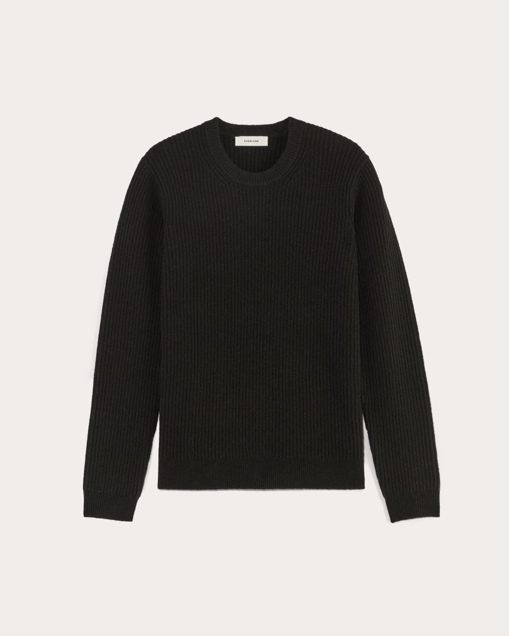 The Fisherman Crew in Wool Cashmere | Black - Image 2