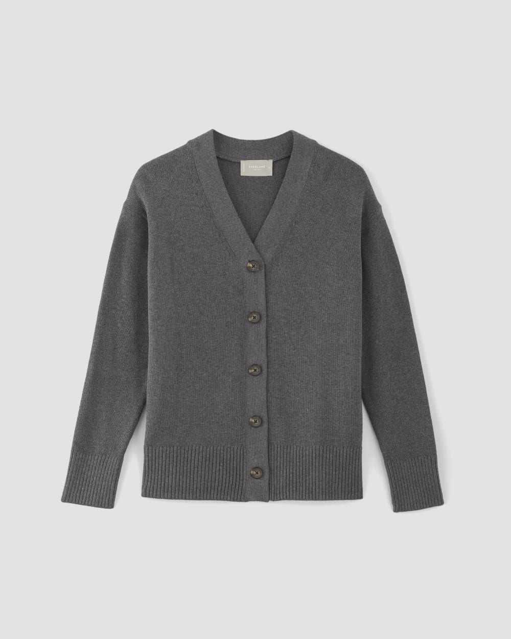 The Organic Cotton Cardigan | Heathered Charcoal - Image 2