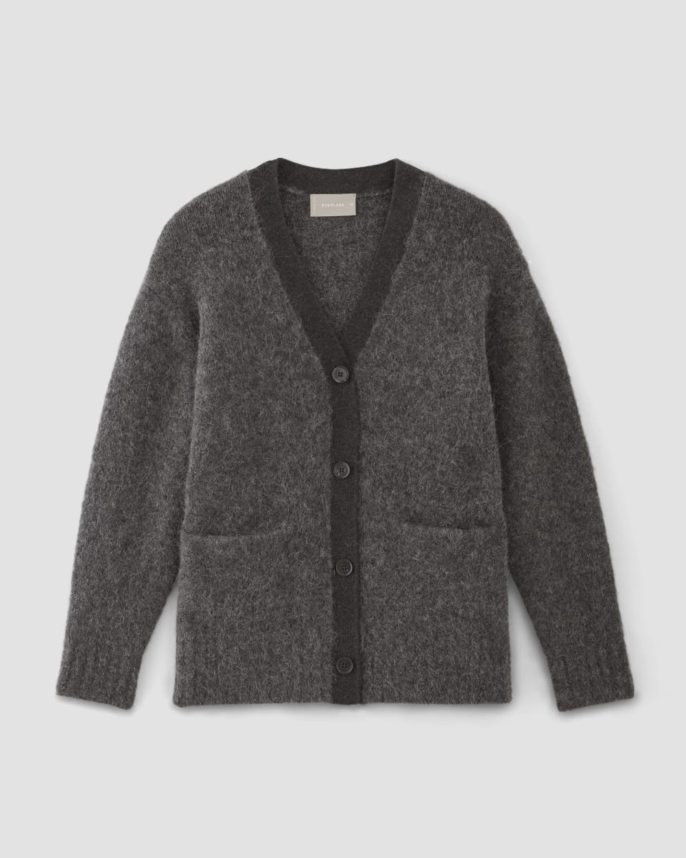 The SuperFuzz Alpaca Cardigan | Dark Charcoal - Image 2