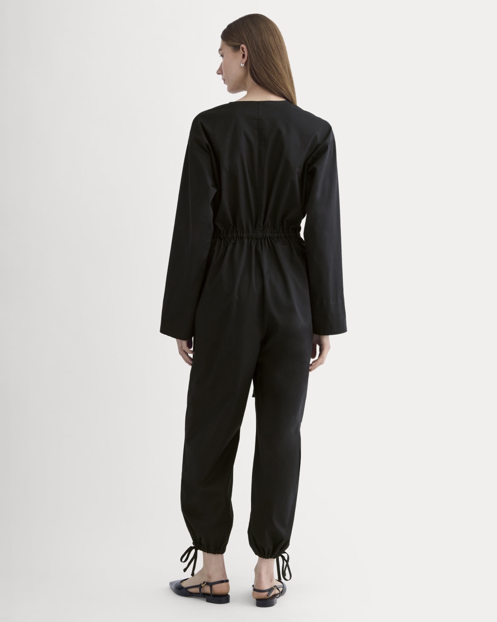 The Utility Drawstring Jumpsuit | Black - Image 4