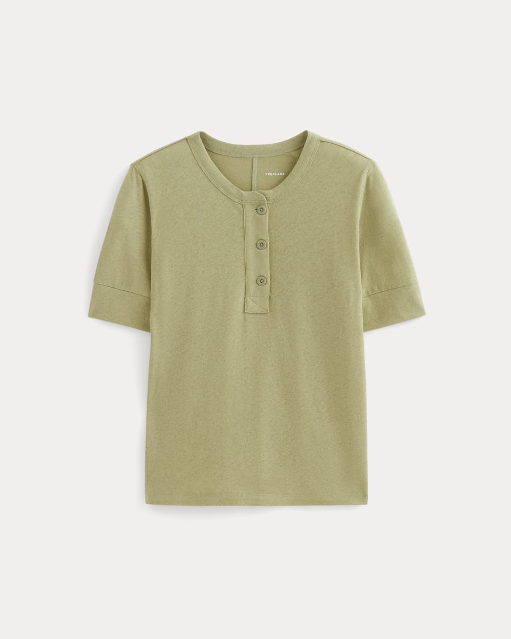 The Henley in Cotton Linen | Eucalyptus - Image 2