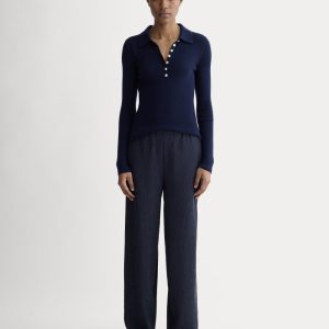 The Crinkle Pant | Navy
