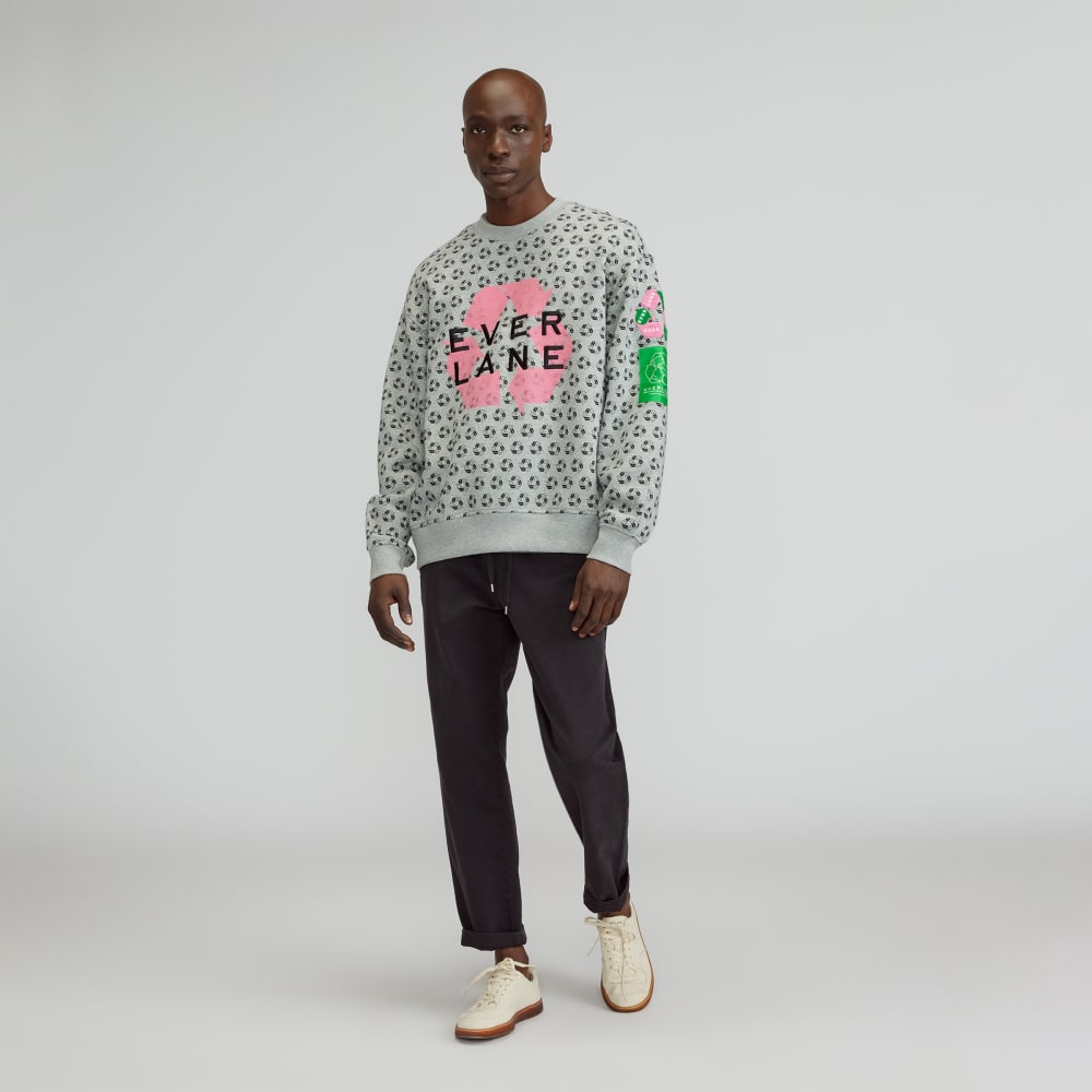 The ReTrack Crewneck Sweatshirt | Earth Day Grey Multi - Image 6