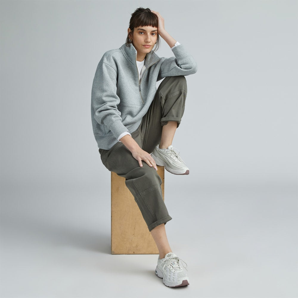 The ReTrack Half-Zip Sweatshirt | Heather Grey - Image 7