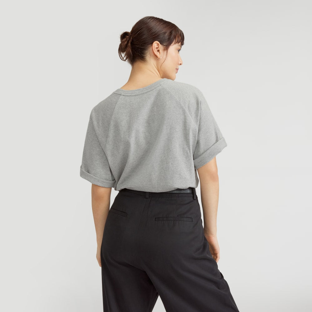 The Organic Cotton Raglan Tee | Heathered Grey - Image 3