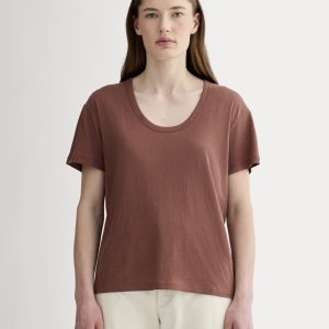 The Air Scoop-Neck Tee | Cedarwood