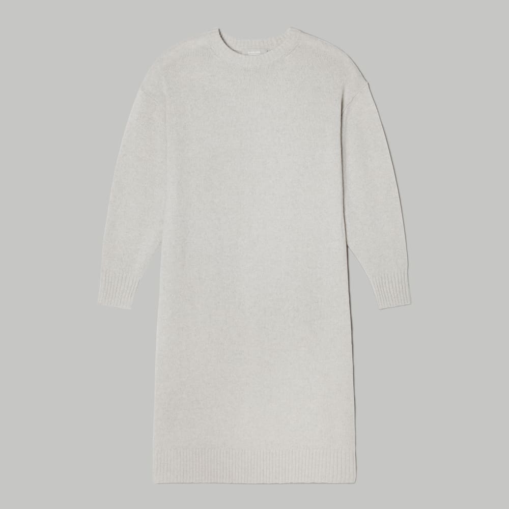 The Cashmere Midi Dress | Pale Heather Grey - Image 2