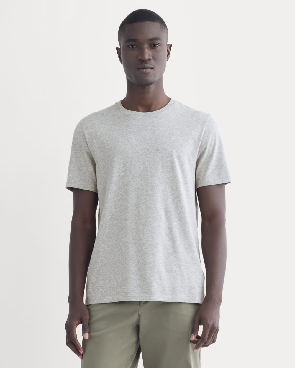 The Essential Organic Crew | Heathered Grey
