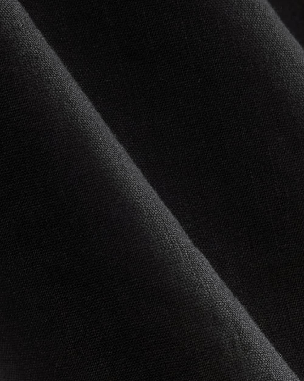 The Shift Dress in Stretch Linen | Black - Image 5