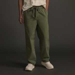 The Canvas Organic Cotton Drawstring Pant | Forest Green