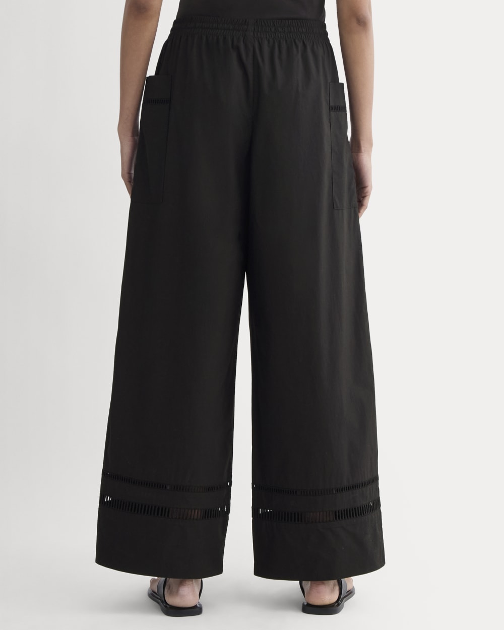 The Lace Trim Pant | Black - Image 5