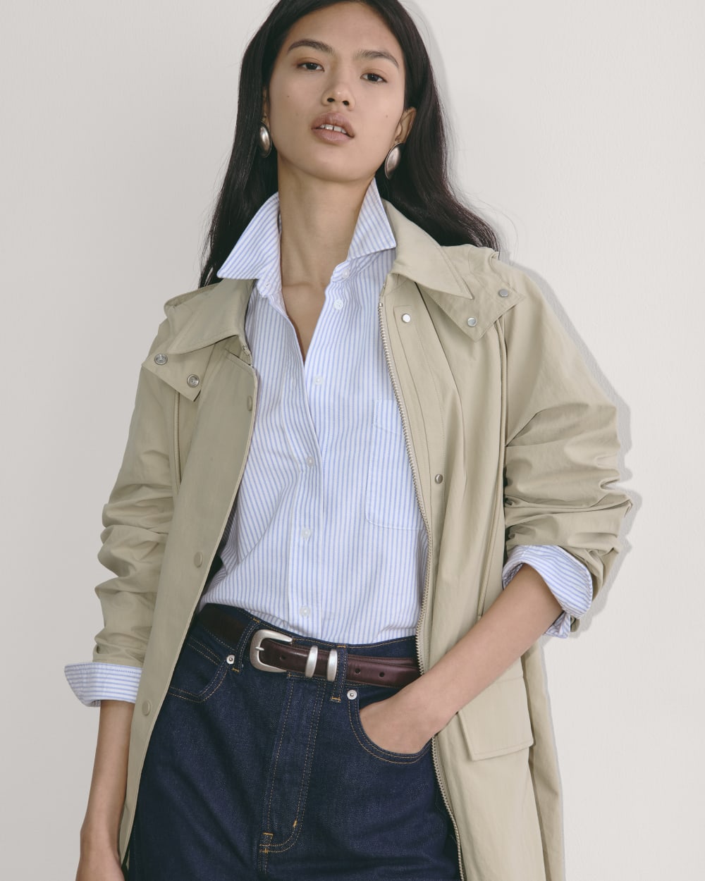The Oversized Anorak | Trench Coat Khaki - Image 3